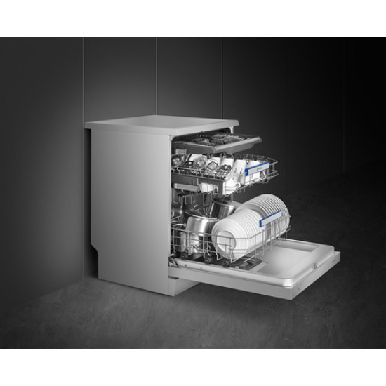 Smeg SMEG SZABADONÁLLÓ MOSOGATÓGÉP LVS345CQSX Beépíthető 12-15 terítékes mosogatógép