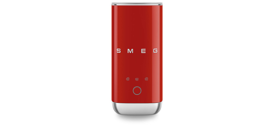 Smeg SMEG KOMPAKT TEJHABOSÍTÓ, retro, piros MFF02RDEU Tejhabosító