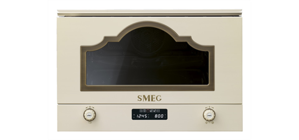 SMEG SMEG BEÉPÍTHETŐ MIKROHULLÁMÚ SÜTŐ MP722PO Állószekrénybe építhető mikrohullámú sütő
