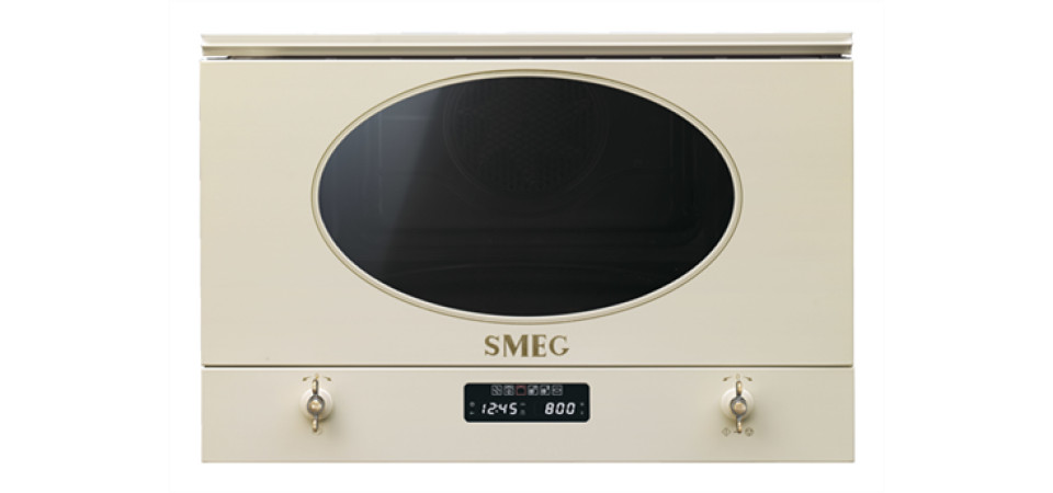 SMEG SMEG BEÉPÍTHETŐ MIKROHULLÁMÚ SÜTŐ MP822PO Állószekrénybe építhető mikrohullámú sütő