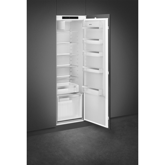 Smeg SMEG BEÉPÍTHETŐ HŰTŐ, 178,3 cm, jobb oldali pántok, fehér S9L174D1D Egyajtós hűtőszekrény