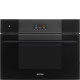 Smeg SMEG SOKKOLÓ HŰTŐ, Linea design, 45 cm, TFT, mélyfekete üveg SBC4104B3 Egyajtós hűtőszekrény