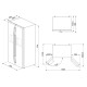 Smeg SMEG SIDE-BY-SIDE HŰTŐ ÉS FAGYASZTÓ, 91X179 cm, inox SBS63XDE Egyajtós hűtőszekrény