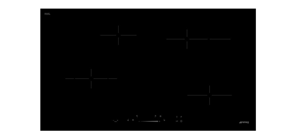 Smeg SMEG KERÁMIA FŐZŐLAP SE494EMTD Beépíthető indukciós főzőlap
