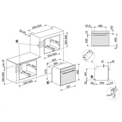 Smeg SMEG HŐLÉGKEVERÉSES SÜTŐ SF6101TB3 Beépíthető villany sütő