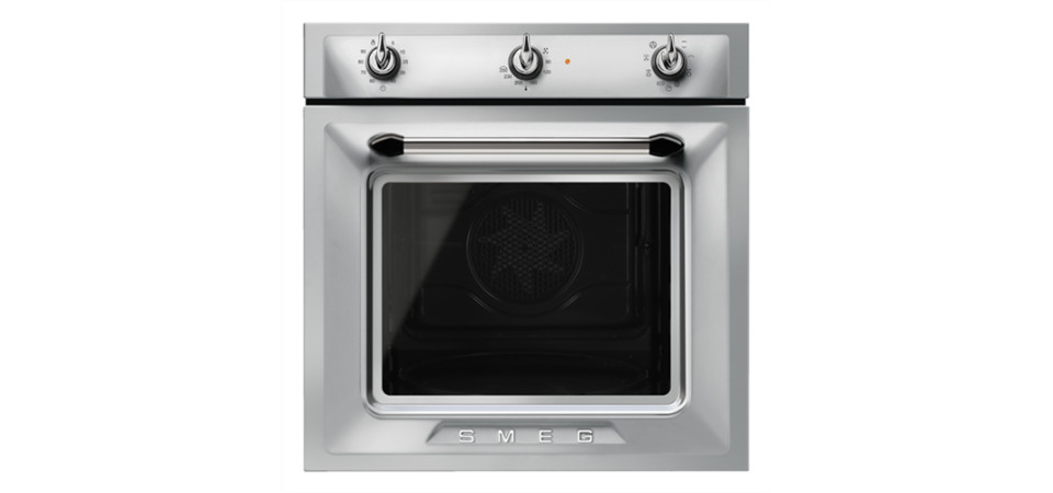 SMEG SMEG LÉGKEVERÉSES SÜTŐ, Victoria design, 60 cm, analóg, inox SF6905X1 Beépíthető villany sütő