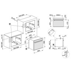 Smeg SMEG HŐLÉGKEVERÉSES SÜTŐ SF7302TX Beépíthető villany sütő