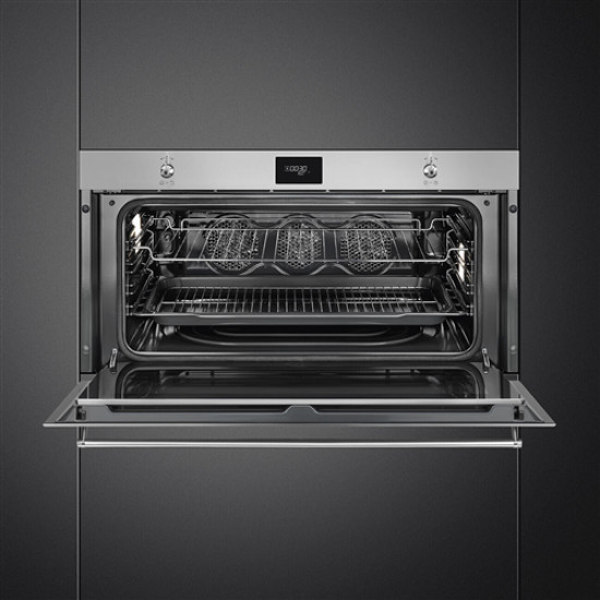 Smeg SMEG PIROLITIKUS HŐLÉGKEVERÉSES XL SÜTŐ SFPR9301TX Beépíthető villany sütő