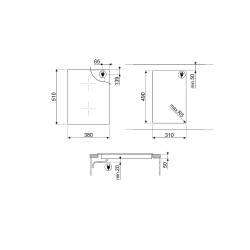 Smeg SMEG DOMINO INDUKCIÓS FŐZŐLAP SIM6323R Beépíthető indukciós főzőlap