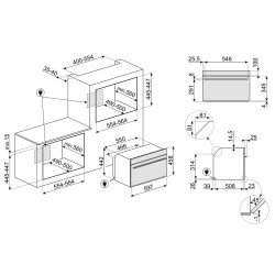 Smeg SMEG KOMPAKT KOMBINÁLT MIKROHULLÁMÚ SÜTŐ SO4104M2PB3 Beépíthető villany sütő