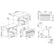 Smeg SMEG KOMPAKT KOMBINÁLT MIKROHULLÁMÚ SÜTŐ SO4104M2PG Beépíthető villany sütő