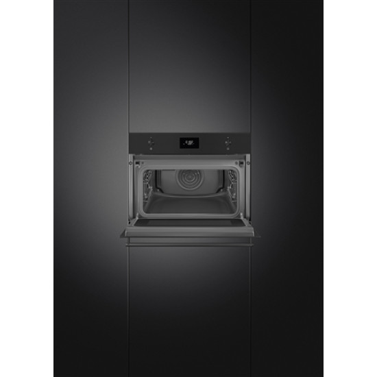 Smeg SMEG KOMPAKT KOMBINÁLT MIKROHULLÁMÚ SÜTŐ SO4301M1N Beépíthető villany sütő