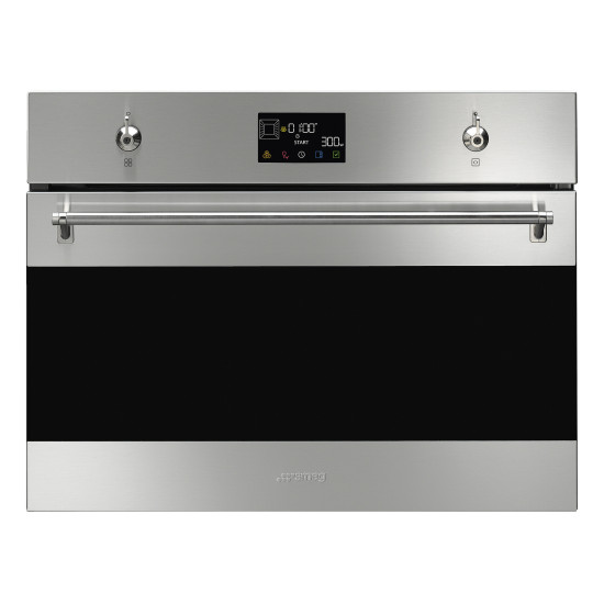 Smeg SMEG KOMPAKT KOMBINÁLT MIKROHULLÁMÚ SÜTŐ SO4302M1X Beépíthető villany sütő