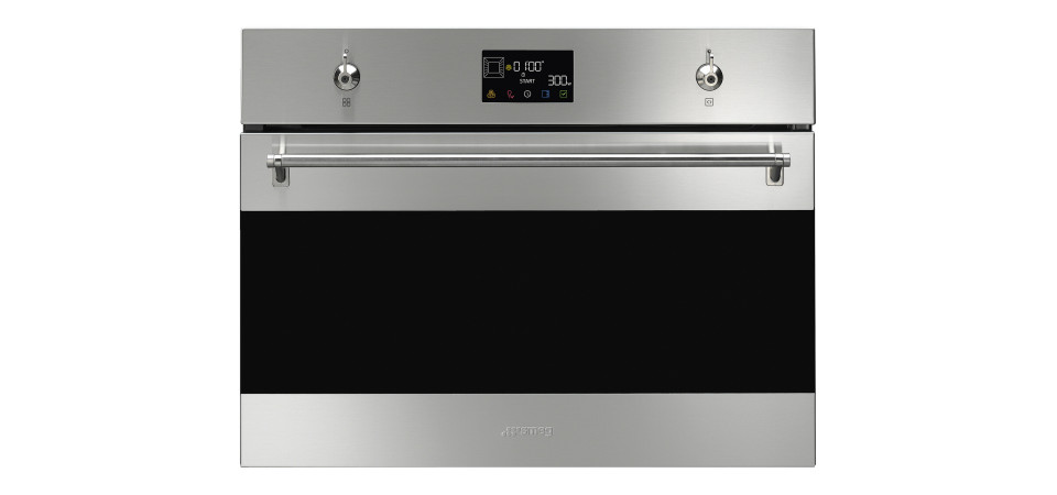 Smeg SMEG KOMPAKT KOMBINÁLT MIKROHULLÁMÚ SÜTŐ SO4302M1X Beépíthető villany sütő