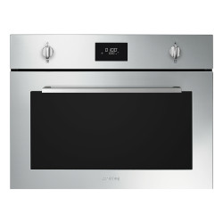 SMEG KOMPAKT KOMBINÁLT MIKROHULLÁMÚ SÜTŐ SO4401M1X Beépíthető villany sütő
