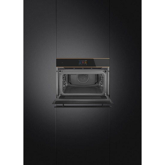 Smeg SMEG KOMPAKT KOMBINÁLT MIKROHULLÁMÚ SÜTŐ SO4604M2PNR Beépíthető villany sütő