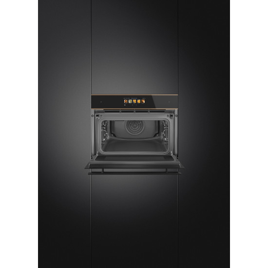 Smeg SMEG KOMPAKT KOMBINÁLT MIKROHULLÁMÚ SÜTŐ SO4606WM2PNR Beépíthető villany sütő