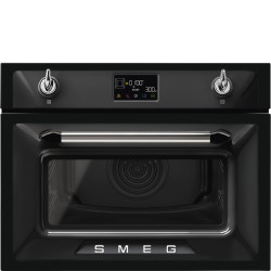SMEG SMEG KOMPAKT KOMBINÁLT MIKROHULLÁMÚ SÜTŐ SO4902M1N Beépíthető kompakt sütő és mikró
