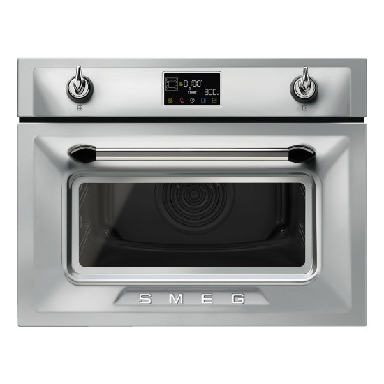 Smeg SMEG KOMPAKT KOMBINÁLT MIKROHULLÁMÚ SÜTŐ SO4902M1X Beépíthető villany sütő