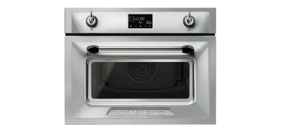 Smeg SMEG KOMPAKT KOMBINÁLT MIKROHULLÁMÚ SÜTŐ SO4902M1X Beépíthető villany sütő
