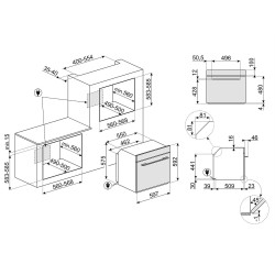 Smeg SMEG KOMBINÁLT GŐZSÜTŐ SO6104S4PB3 Beépíthető villany sütő