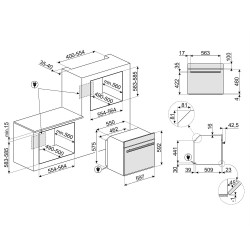 Smeg SMEG KOMBINÁLT MIKROHULLÁMÚ SÜTŐ SO6604M2PNR Beépíthető villany sütő