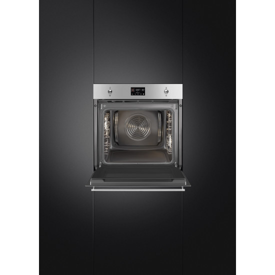 Smeg SMEG PIROLITIKUS HŐLÉGKEVERÉSES SÜTŐ SOP6302TX Beépíthető villany sütő