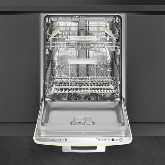 SMEG SMEG STFAB retro beépíthető mosogatógép STFABCR3 Beépíthető 12-15 terítékes mosogatógép