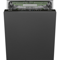 Smeg STL732 teljesen integrált mosogatógép STL7322BQL Beépíthető 12-15 terítékes mosogatógép
