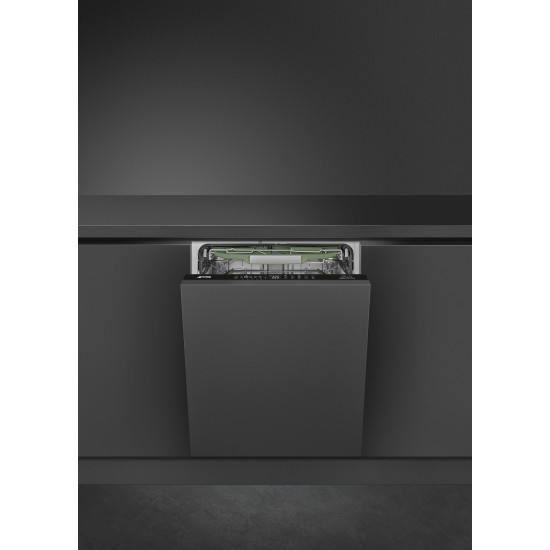 Smeg STL732 teljesen integrált mosogatógép STL7322BQL Beépíthető 12-15 terítékes mosogatógép