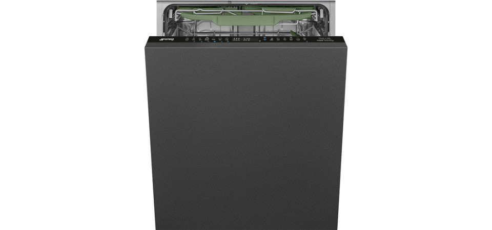 Smeg STL732 teljesen integrált mosogatógép STL7324BLW Beépíthető 12-15 terítékes mosogatógép