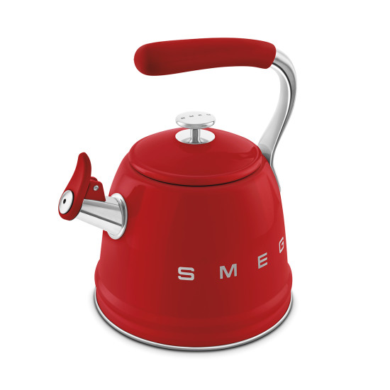 Smeg SMEG VÍZFORRALÓ TEÁSKANNA, retro, síppal, piros WKF01RD Vízforraló