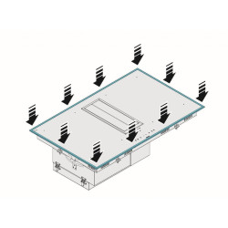 Falmec FALMEC - Beépíthető kerámialap keret - Quantum kit frame Egyéb konyhai kiegészítők