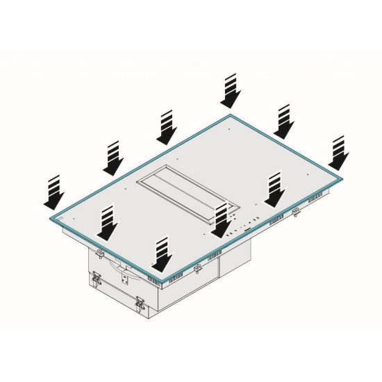 Falmec FALMEC - Beépíthető kerámialap keret - Quantum kit frame Egyéb konyhai kiegészítők