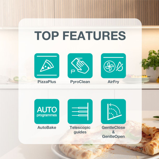 Gorenje GO66E PIZZA350C Beépíthető villany sütő
