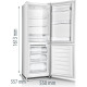 Gorenje RK4162PW4 Kombinált alulfagyasztós hűtőszekrény Gorenje RK4162PW4 Kombinált alulfagyasztós hűtőszekrény