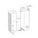 Gorenje NRKI519E41 Beépíthető kombinált alul fagyasztós hűtő