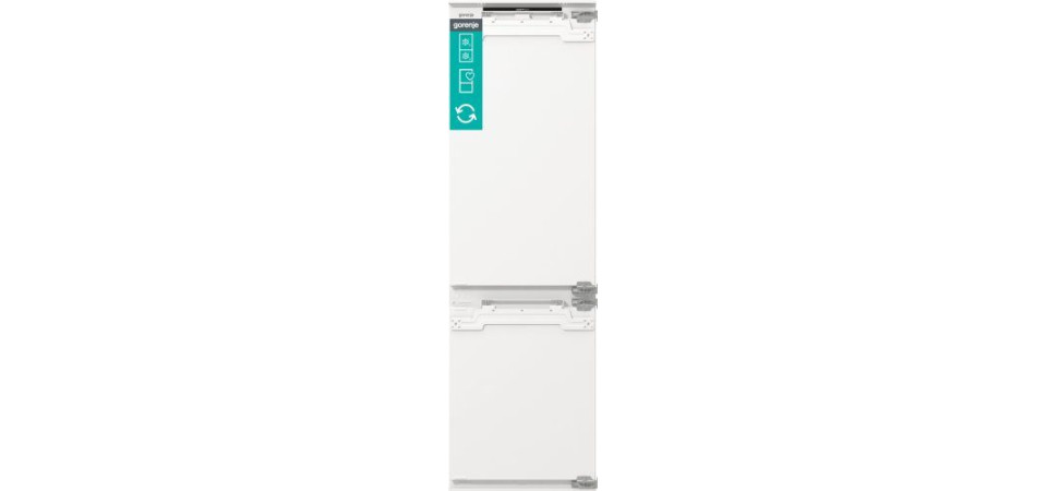 Gorenje NRKI517E62WF Beépíthető kombinált alul fagyasztós hűtő