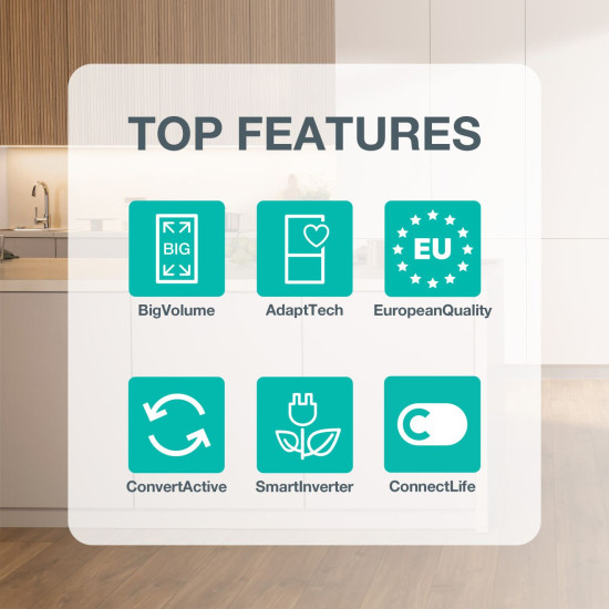 Gorenje NRKI619D61WFE Beépíthető kombinált alul fagyasztós hűtő