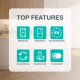 Gorenje NRKI619D61WFE Beépíthető kombinált alul fagyasztós hűtő