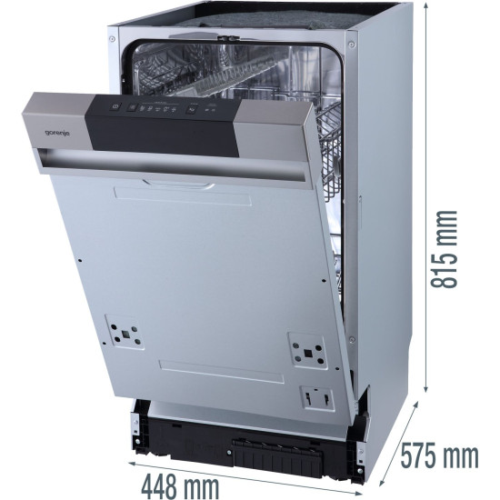 Gorenje GI520E15X Beépíthető 9-10 terítékes mosogatógép