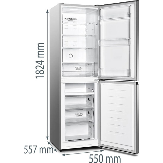 Gorenje NRK418DCS4 Kombinált alulfagyasztós hűtőszekrény Gorenje NRK418DCS4 Kombinált alulfagyasztós hűtőszekrény
