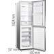 Gorenje NRK418DCS4 Kombinált alulfagyasztós hűtőszekrény Gorenje NRK418DCS4 Kombinált alulfagyasztós hűtőszekrény