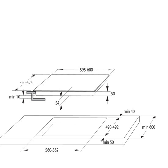 Gorenje GI6432BCWF Beépíthető indukciós főzőlap