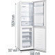 Gorenje NRK418DCW4 Kombinált alulfagyasztós hűtőszekrény