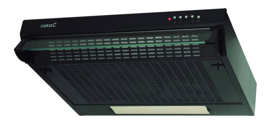 Cata Cata - Páraelszívó F-2060 fekete BK/L LED Hagyományos páraelszívó