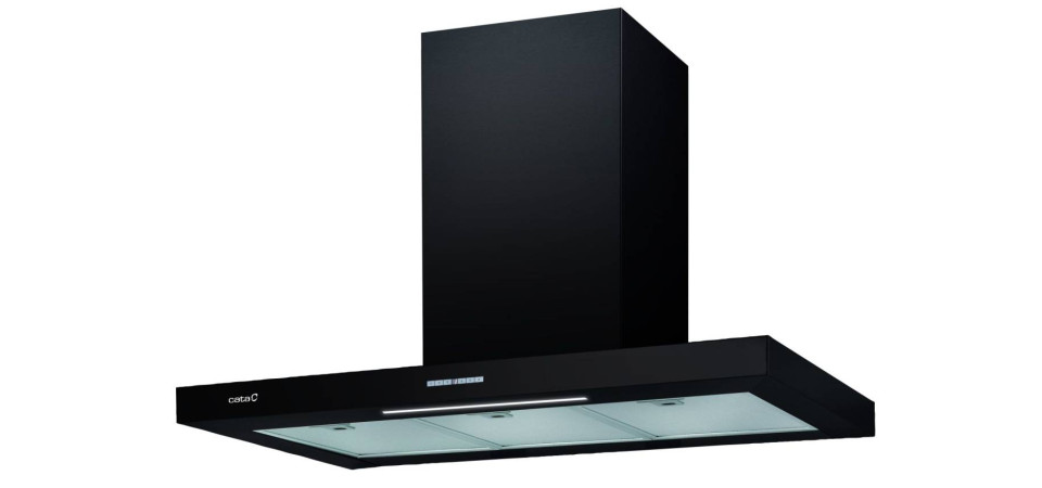 Cata Cata OUTLET - Páraelszívó SYGMA 9000 II LED Fekete - Kiállított bemutató termék! Kürtős páraelszívó