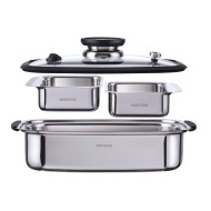 Nodor NODOR - Edényszett STEAMCHEF főző és pároló készlet Edénykészlet
