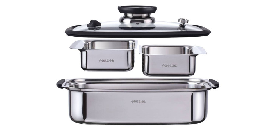 Nodor NODOR - Edényszett STEAMCHEF főző és pároló készlet Edénykészlet