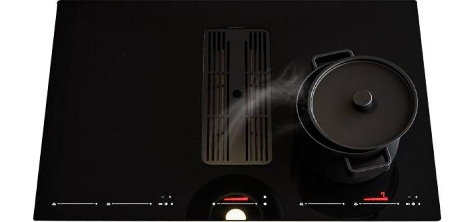 Sirius SIRIUS - S-DDH6 SYNTHESIS BRUSHLESS indukciós főzőlap beépített elszívóval Beépíthető főzőlap integrált páraelszívóval